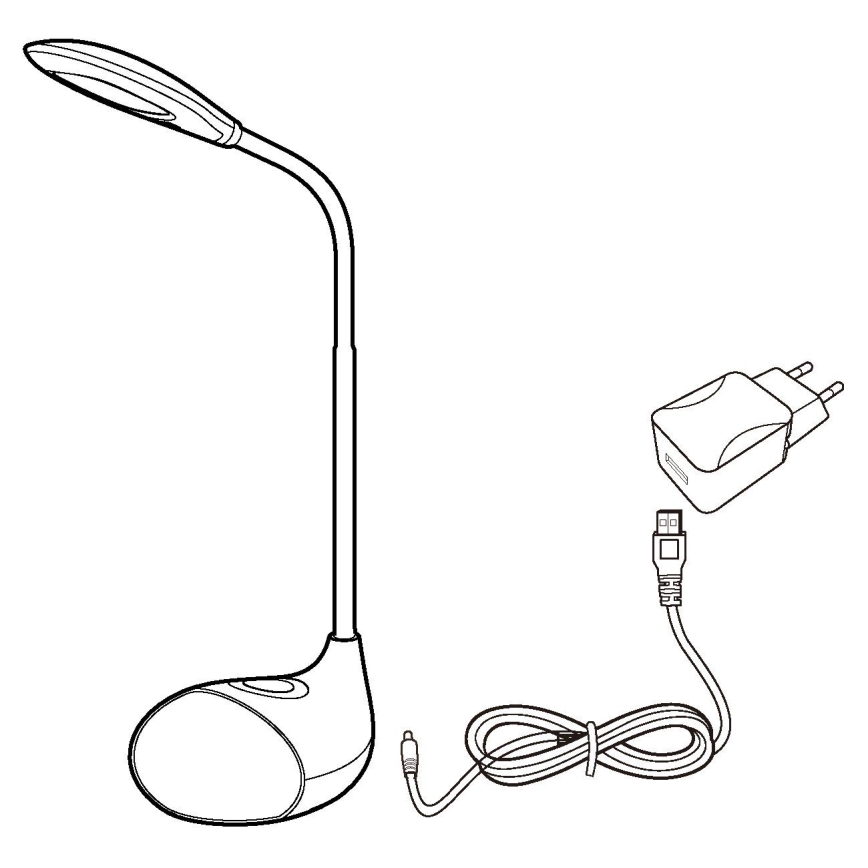 Eglo - Lámpara de mesa regulable LED/2,2W+0,3W/230V RGB