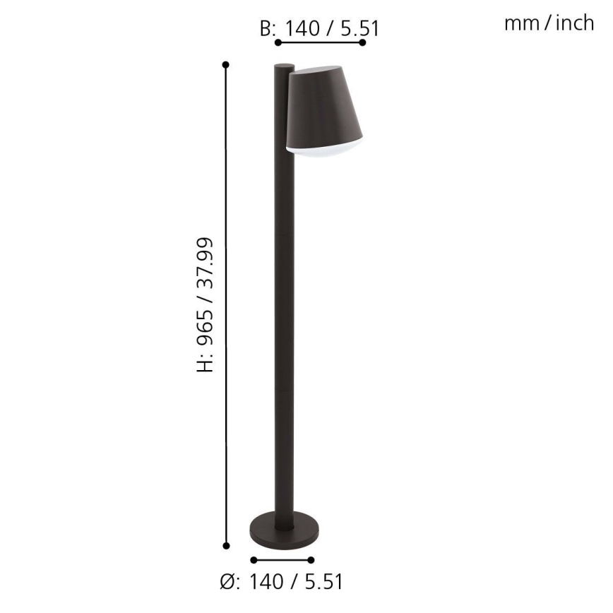 Eglo - Lámpara exterior 1xE27/10W/230V IP44