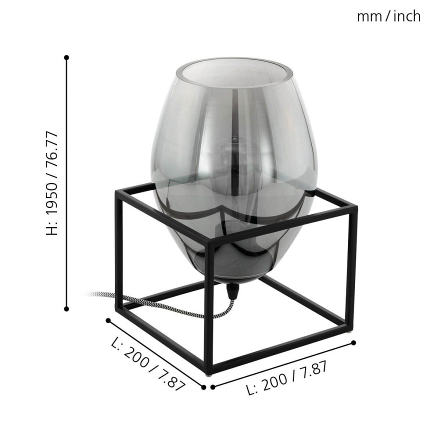 Eglo - Lámpara de mesa 1xE27/40W/230V