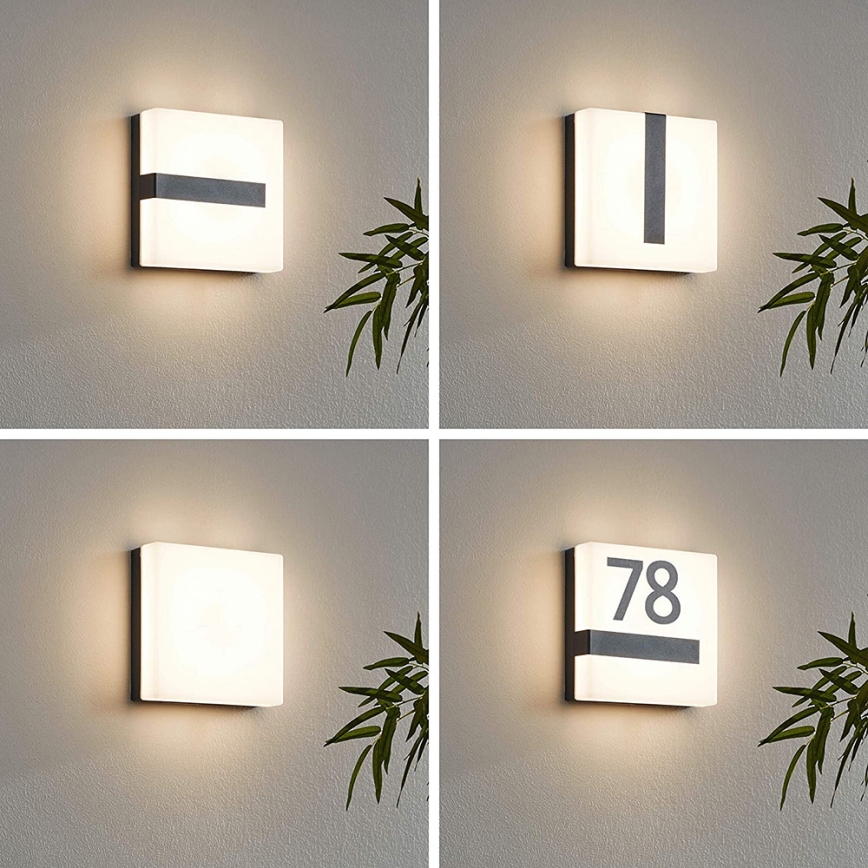Eglo - Aplique de exterior regulable TORAZZA-C LED/14W/230V IP44