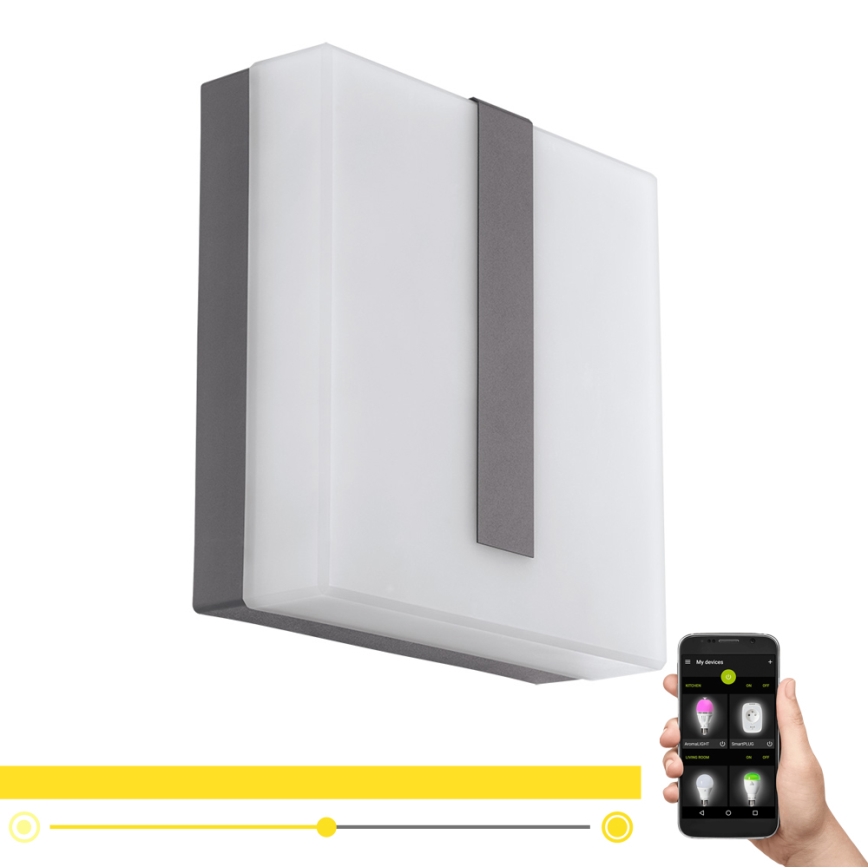 Eglo - Aplique de exterior regulable TORAZZA-C LED/14W/230V IP44