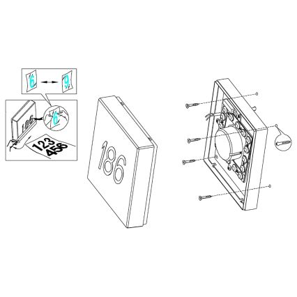 Eglo - Aplique de exterior regulable TORAZZA-C LED/14W/230V IP44