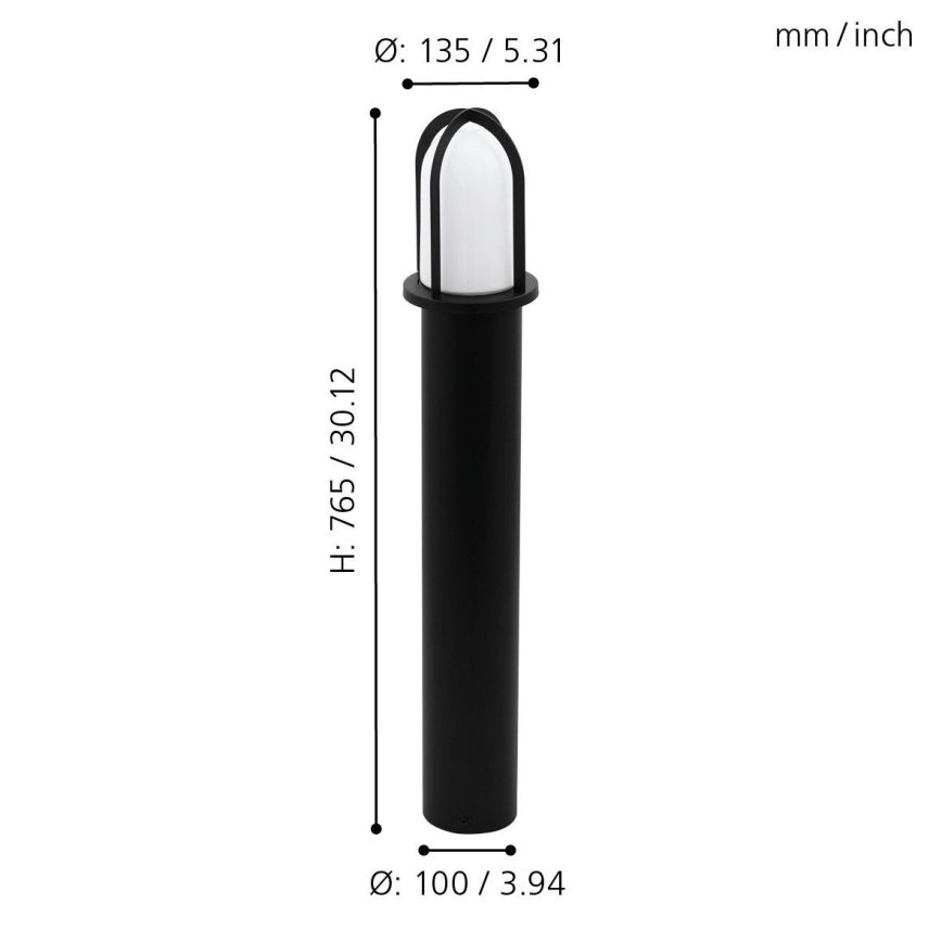 Eglo 97229 - Lámpara exterior PAULLO 1xE27/40W/230V 765 mm IP44