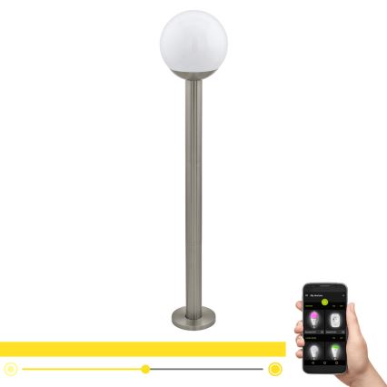 Eglo 97249 - Lámpara exterior LED regulable NISIA-C 1xE27/9W/230V 980 mm IP44
