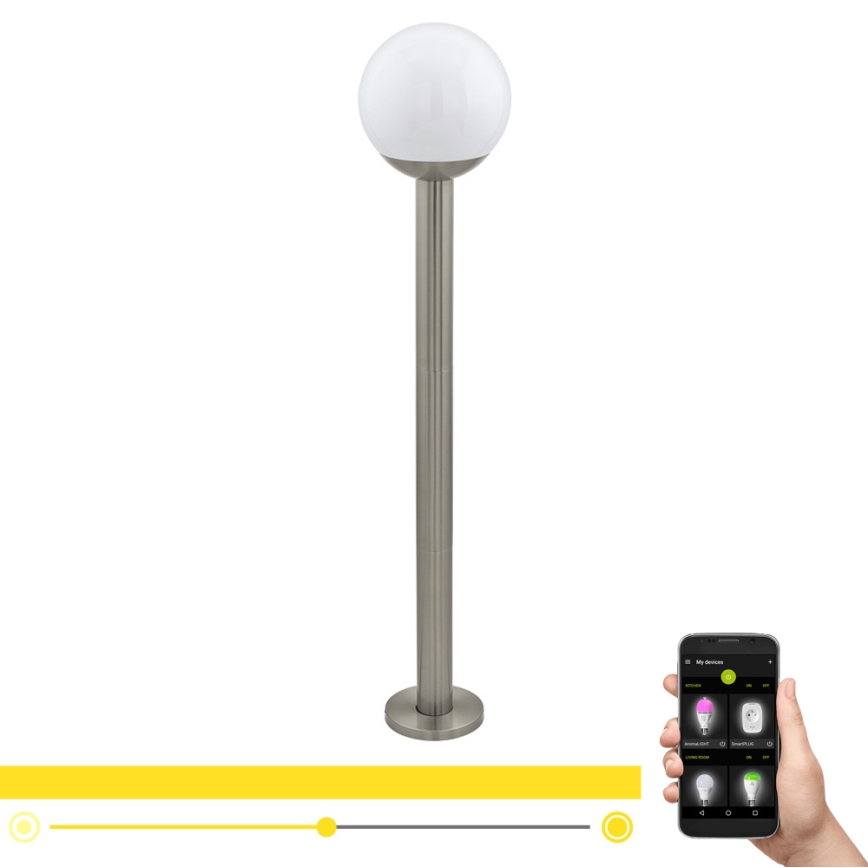 Eglo 97249 - Lámpara exterior LED regulable NISIA-C 1xE27/9W/230V 980 mm IP44