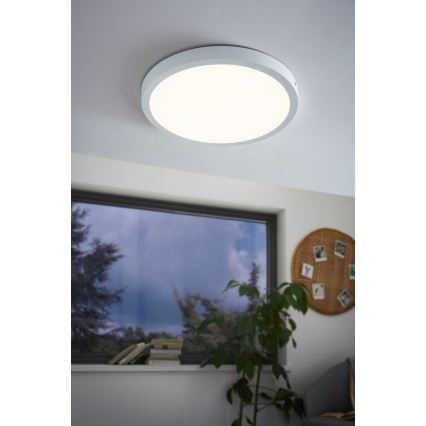 Eglo - Plafón LED 1xLED/25W/230V blanco, redondo, 2500 lm, diámetro 40 cm