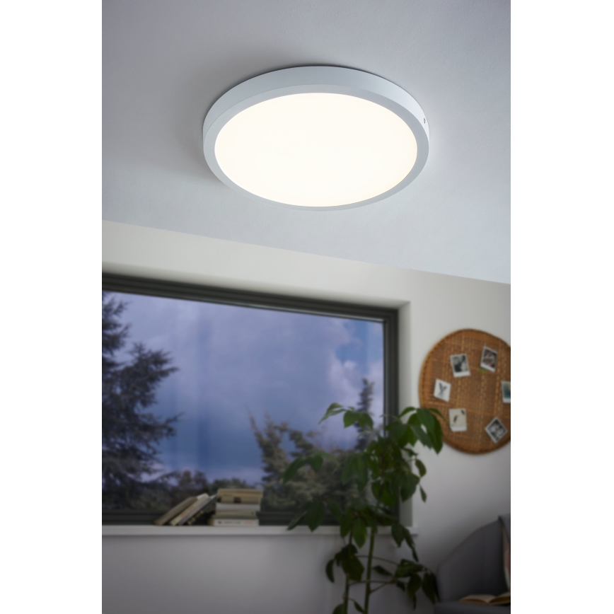 Eglo - Plafón LED 1xLED/25W/230V blanco, redondo, 2500 lm, diámetro 40 cm