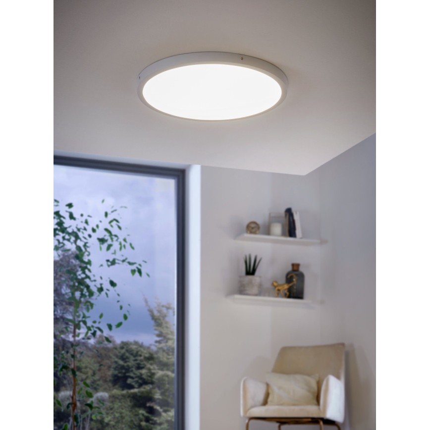 Eglo - Plafón LED regulable, 25W, 230V, 3000K, diámetro 50 cm