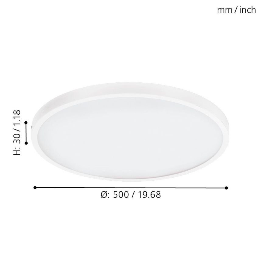 Eglo - Luminaria de techo LED regulable 1xLED/25W/230V Ø 50 cm