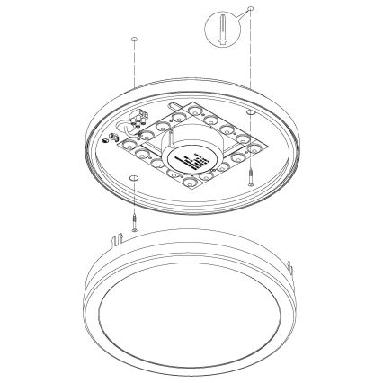Eglo - Lámpara de baño LED regulable LOCANA-C LED/14W gris IP44