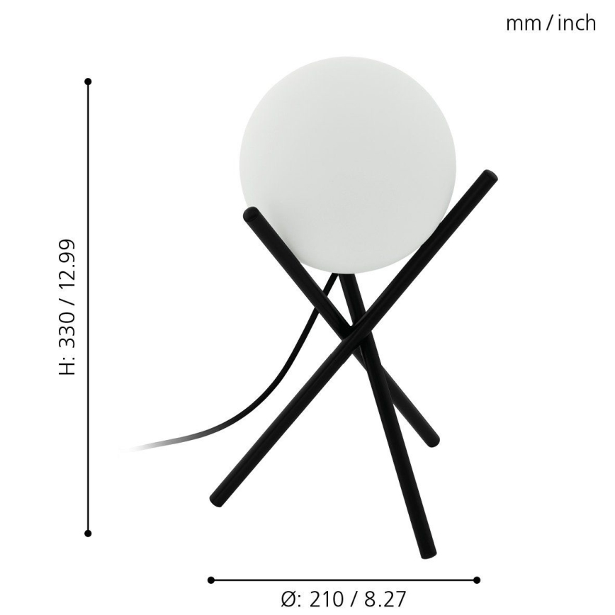 Eglo - Lámpara de mesa 1xE14/28W/230V