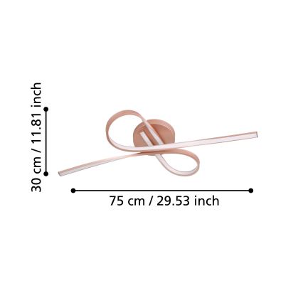 Eglo - LED Lámpara de techo 2xLED/11W/230V