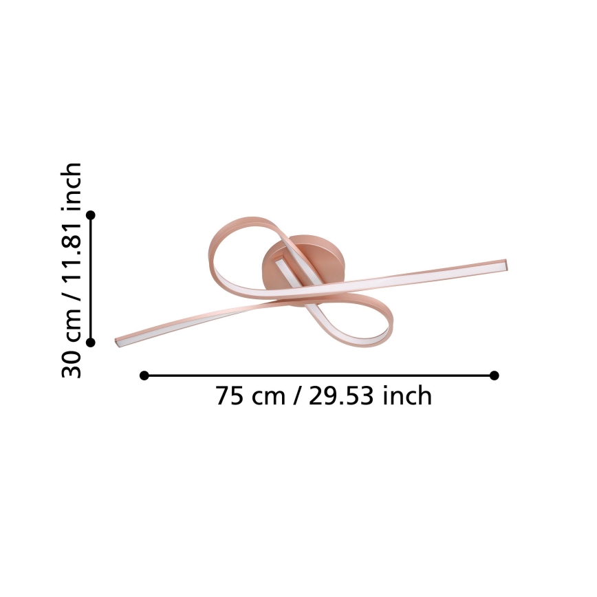Eglo - LED Lámpara de techo 2xLED/11W/230V