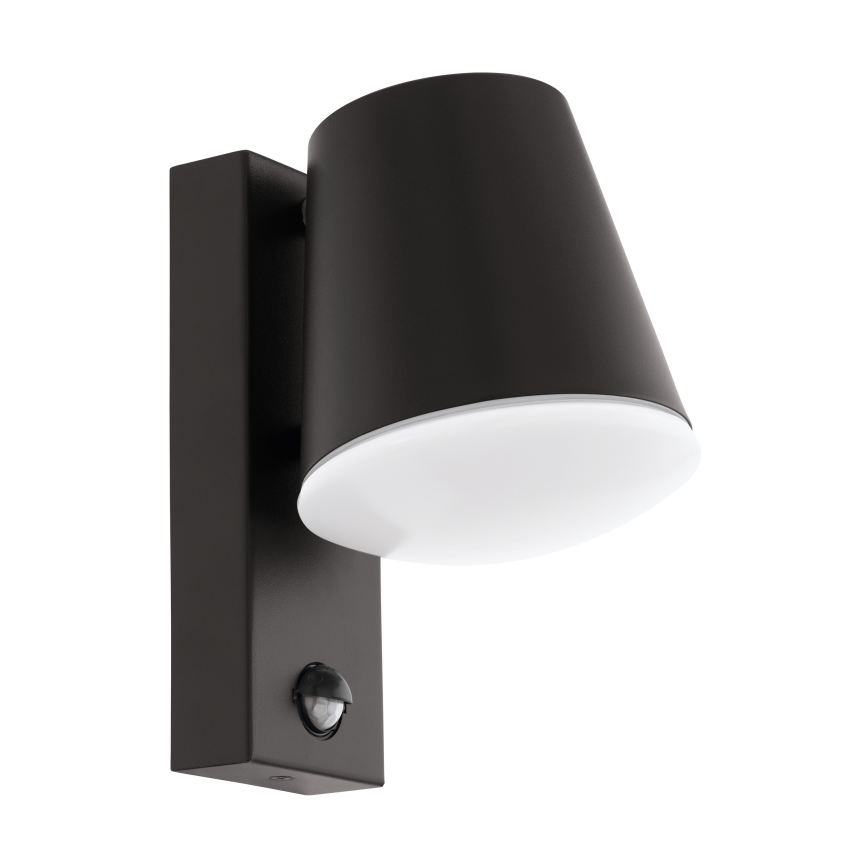 Eglo - Aplique exterior con sensor 1xE27/10W/230V IP44