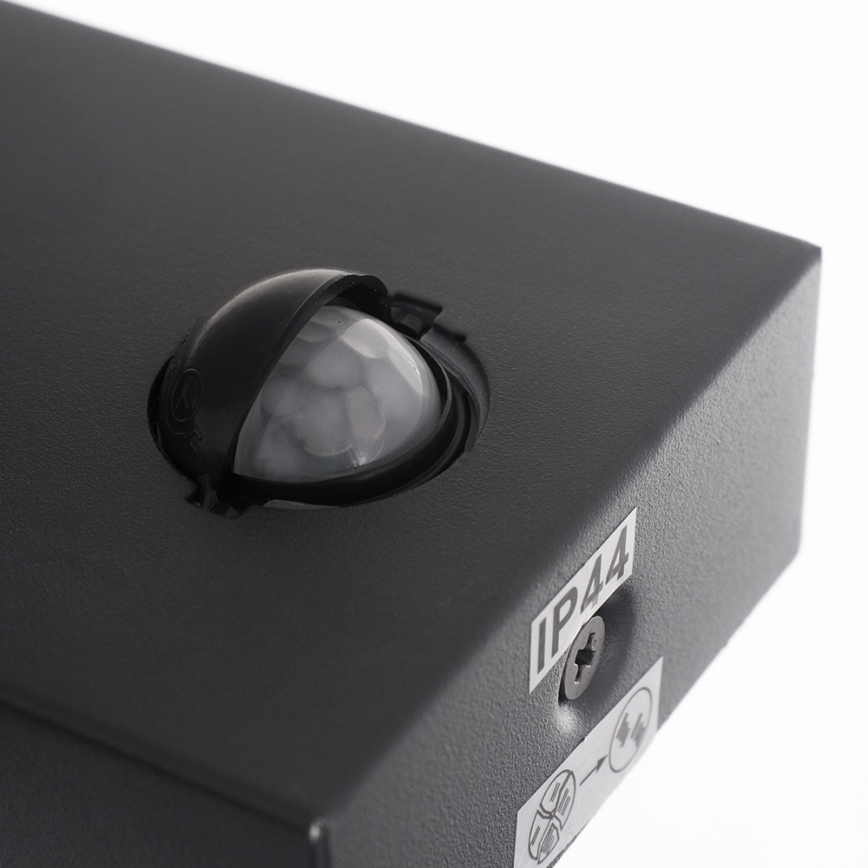 Eglo - Aplique exterior con sensor 1xE27/10W/230V IP44