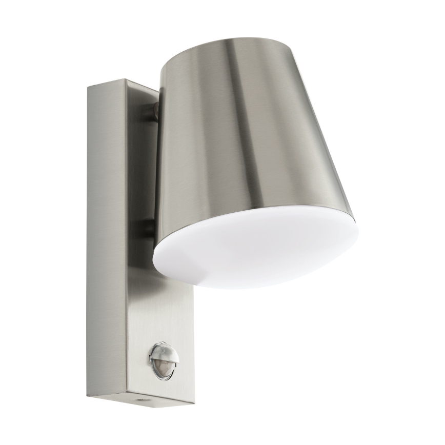 Eglo 97453 - Aplique de pared exterior con sensor CALDIERO, 1xE27/10W/230V, IP44
