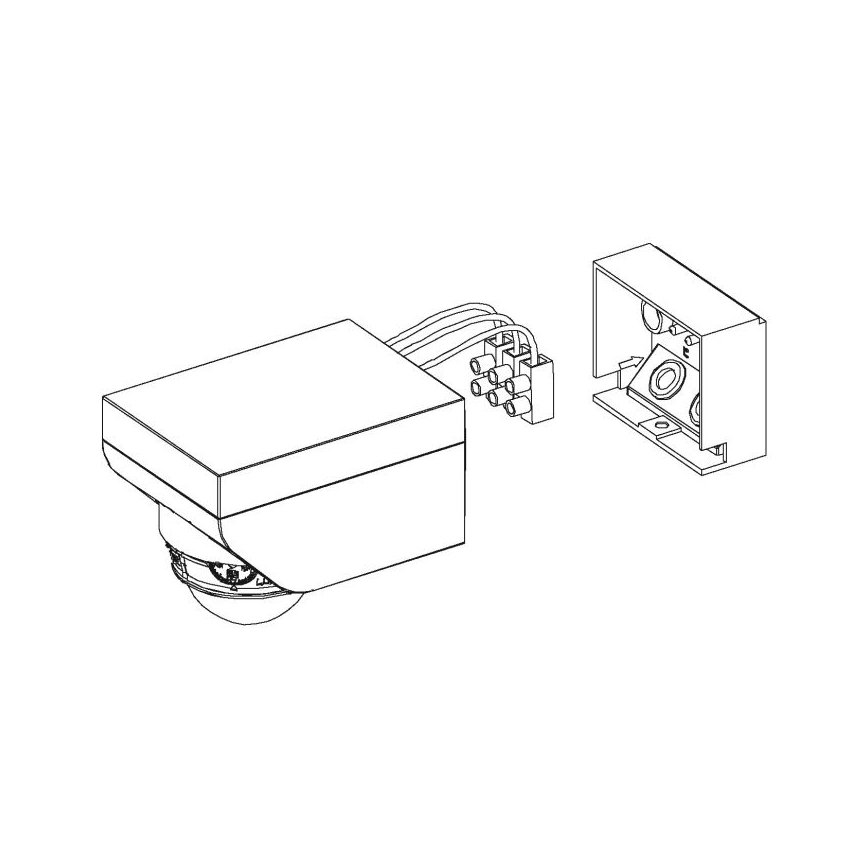 Eglo - Sensor de movimiento para exterior 12 m blanco IP44