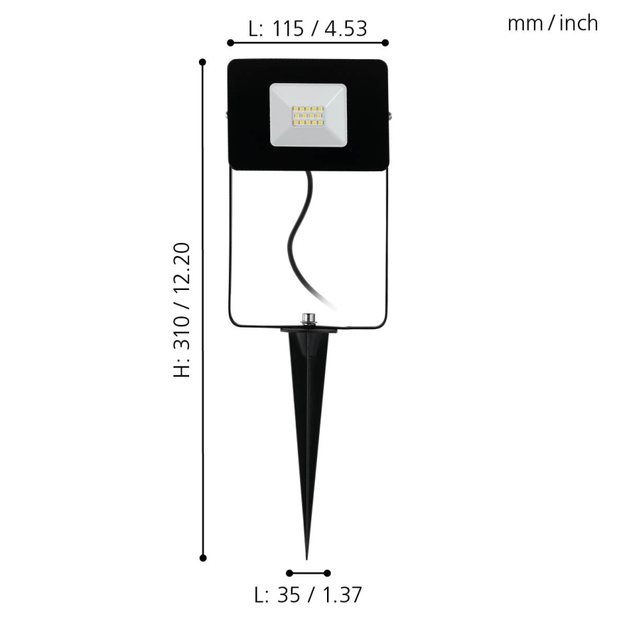 Eglo 97471 - Reflector LED FAEDO 4 LED/10W/230V IP44