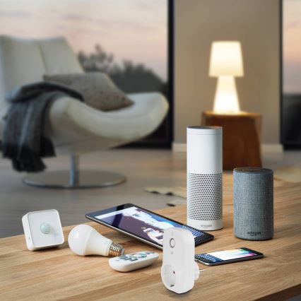 Eglo - Sensor de movimiento exterior CONNECT SENSOR 12 m 3xAA blanco IP44