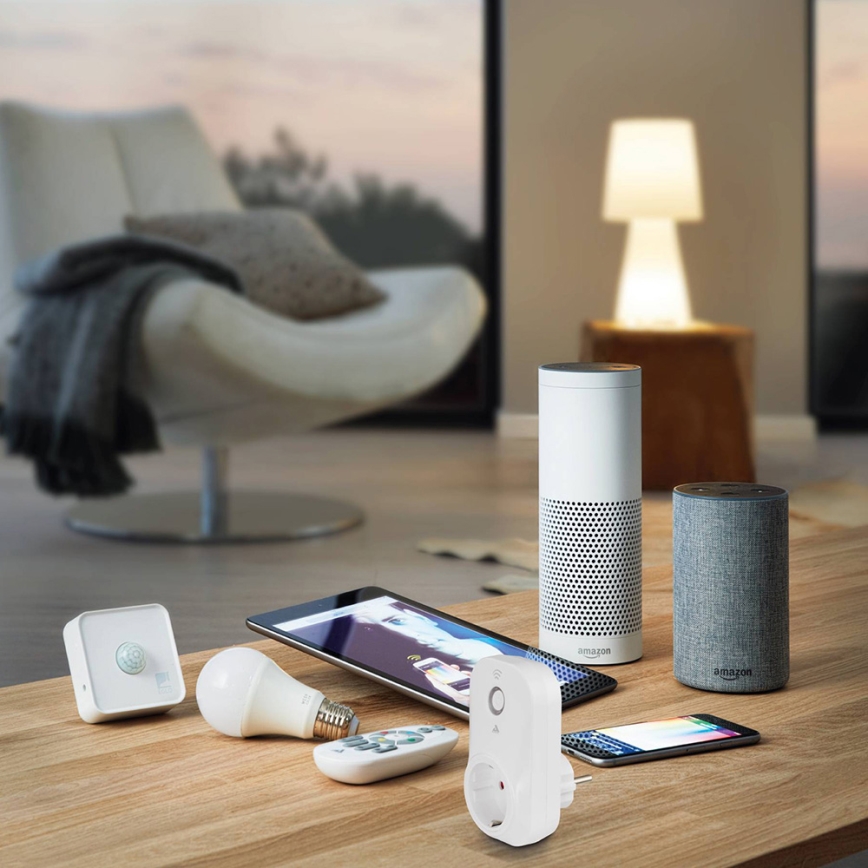 Eglo - Sensor de movimiento exterior CONNECT SENSOR 12 m 3xAA blanco IP44