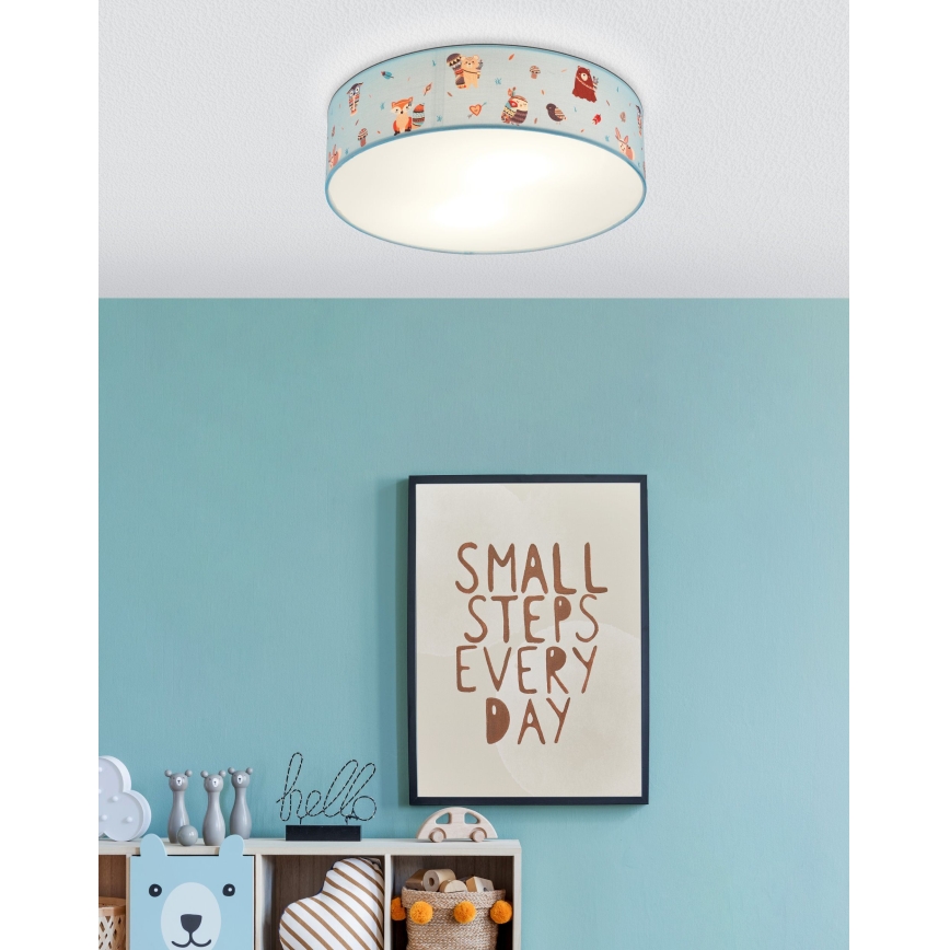 Eglo - Plafón infantil 2xE27/40W/230V