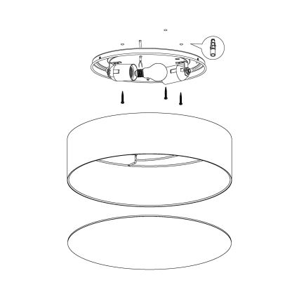 Eglo - Plafón infantil 2xE27/40W/230V