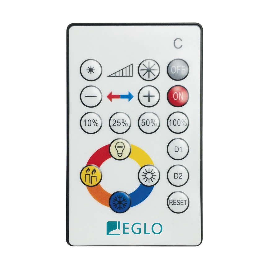 Eglo - Lámpara de techo LED regulable LED/21W/230V diámetro 45 cm + mando a distancia