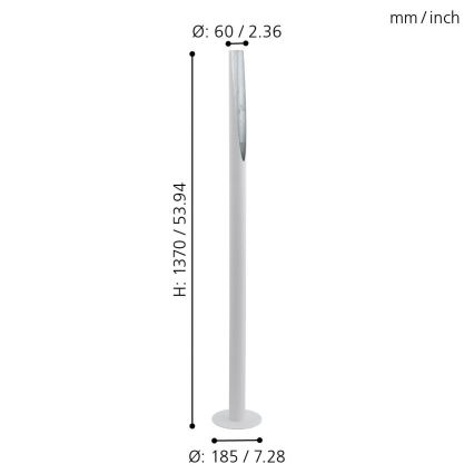 Eglo - Lámpara LED de pie 1xGU10/4,5W/230V