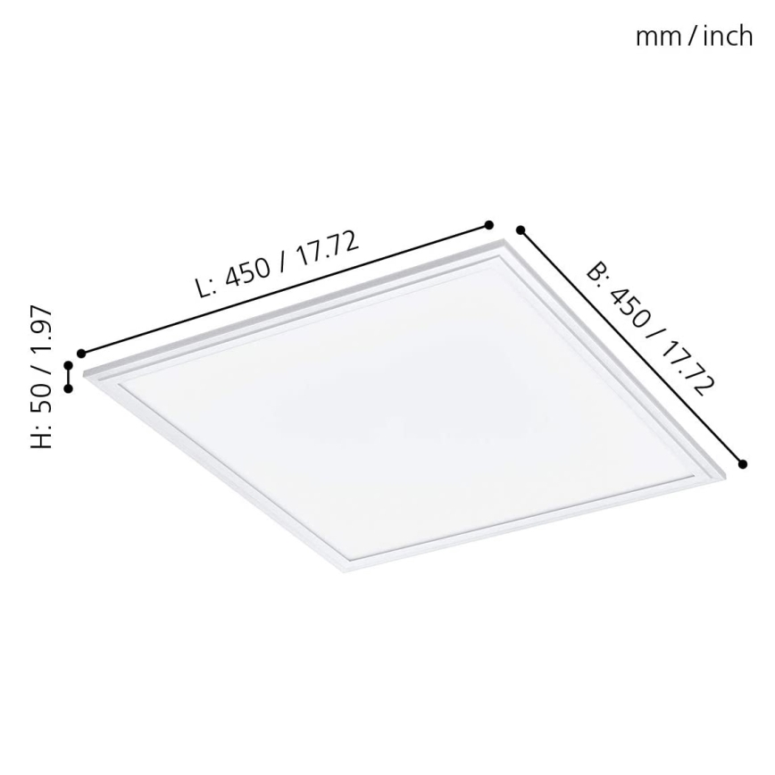 Eglo - Luminaria regulable LED RGB SALOBRENA-C LED/24W/230V + mando a distancia