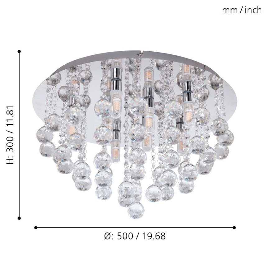 Eglo - Lámpara de baño LED 8xG9/3W/230V IP44