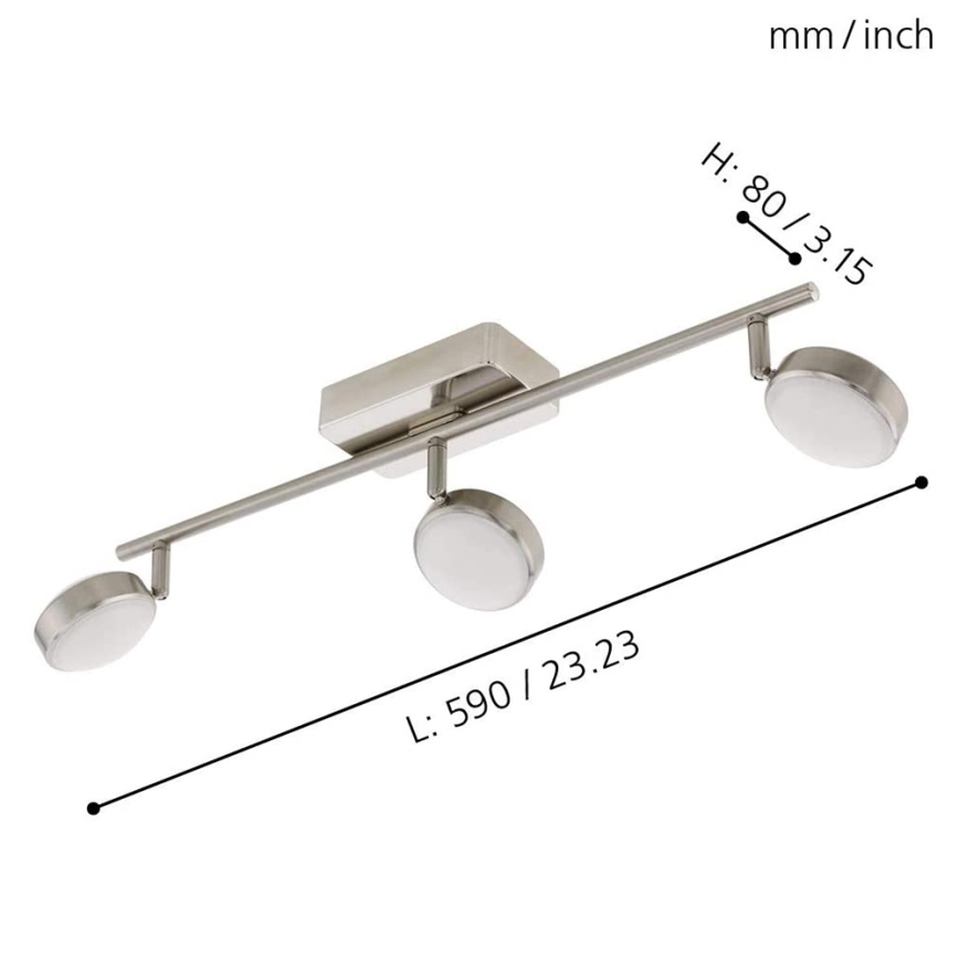 Eglo - Foco LED RGB empotrable CORROPOLI-C 3xLED/5W/230V