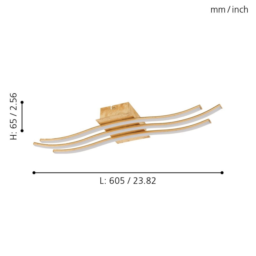 Eglo 97743 - Lámpara LED de techo de montaje en superficie MIRAFLORES 3xLED/8,6W/230V