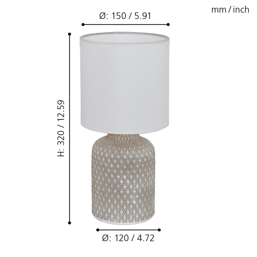 Eglo - Lámpara de mesa 1xE14/40W/230V