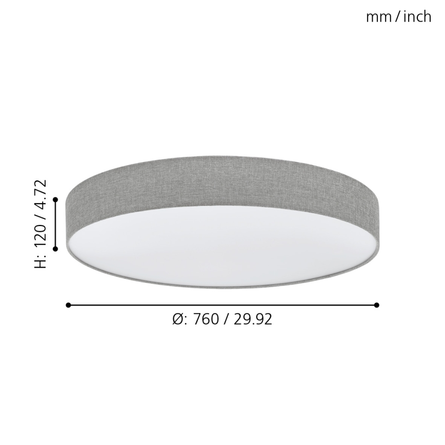 Eglo - Lámpara de techo LED regulable LED/60W/230V con mando a distancia