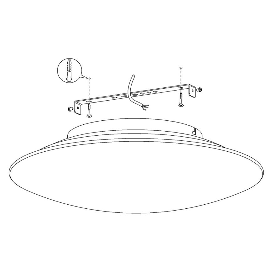Eglo 97811 - Lámpara de techo LED RGB regulable FRATTINA-C 1xLED/27W/230V