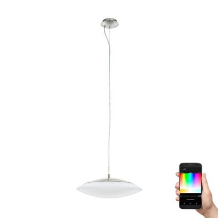 Eglo 97812 - Lámpara colgante LED RGB regulable con cable FRATTINA-C 1xLED/27W/230V