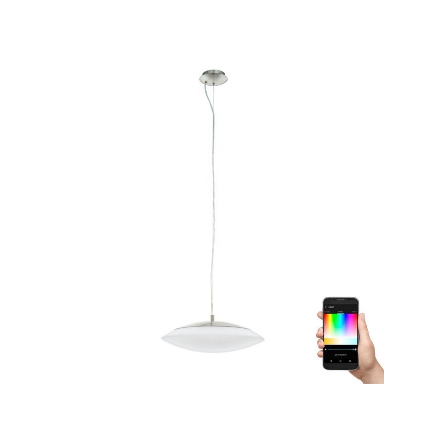 Eglo 97812 - Lámpara colgante LED RGB regulable con cable FRATTINA-C 1xLED/27W/230V