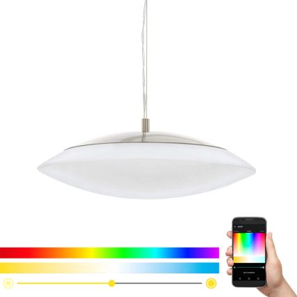 Eglo 97812 - Lámpara colgante LED RGB regulable con cable FRATTINA-C 1xLED/27W/230V