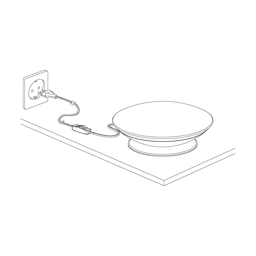 Eglo 97813 - Lámpara de mesa regulable LED RGB FRATTINA-C LED/18W/230V