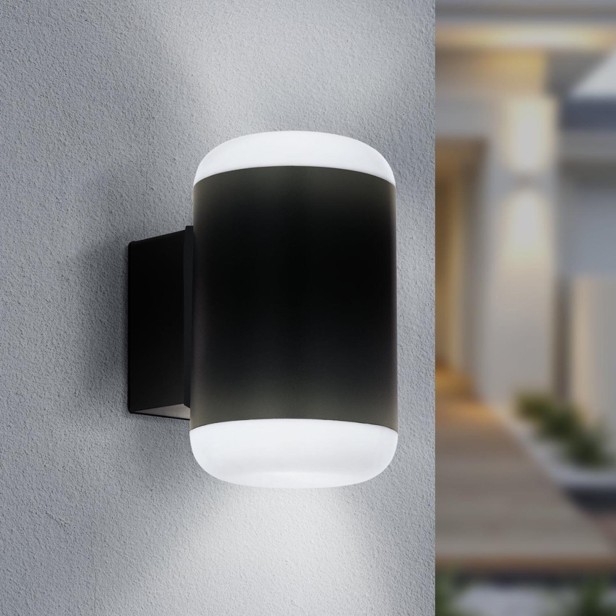 Eglo 97844 - Aplique LED para exterior MERLITO LED/10W/230V IP44 negro