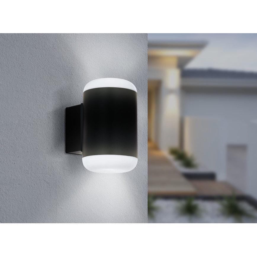 Eglo 97844 - Aplique LED para exterior MERLITO LED/10W/230V IP44 negro