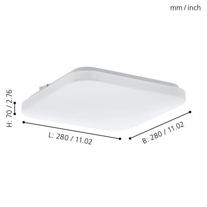 Eglo - Plafón LED LED/11,5W/230V