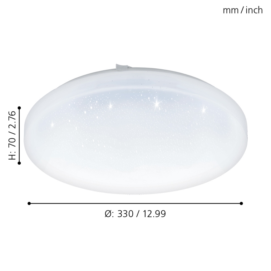 Eglo - Plafón LED LED/17,3W/230V