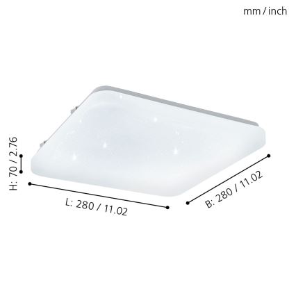 Eglo - Plafón LED LED/11,5W/230V