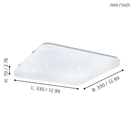 Eglo - Lámpara de techo LED/14,6W/230V