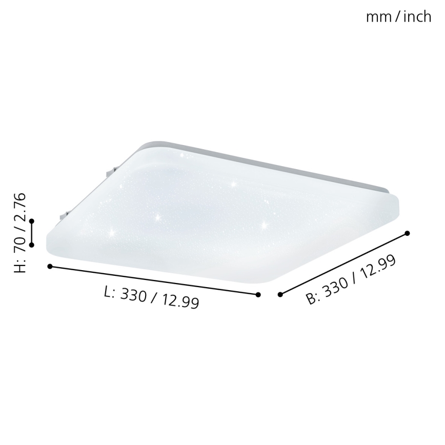 Eglo - Plafón LED LED/17,3W/230V