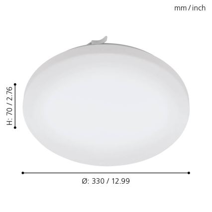 Eglo - LED Plafón para el baño LED/17,3W/230V IP44