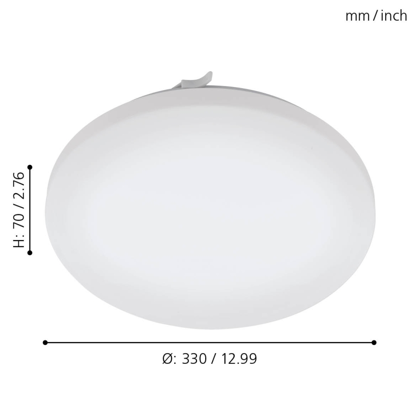 Eglo - LED Plafón para el baño LED/17,3W/230V IP44