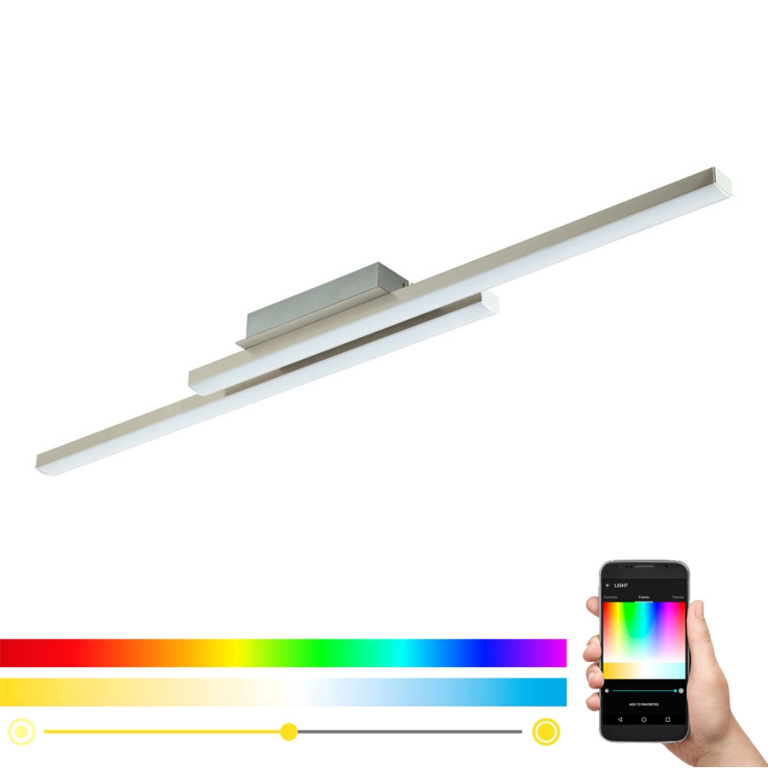 Eglo - Lámpara de techo LED RGB regulable FRAIOLI-C 2xLED/17W/230V