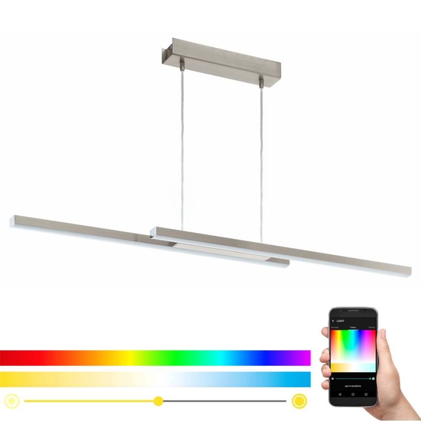 Eglo - Lámpara colgante regulable LED RGB en cable FRAIOLI-C 2xLED/17W/230V